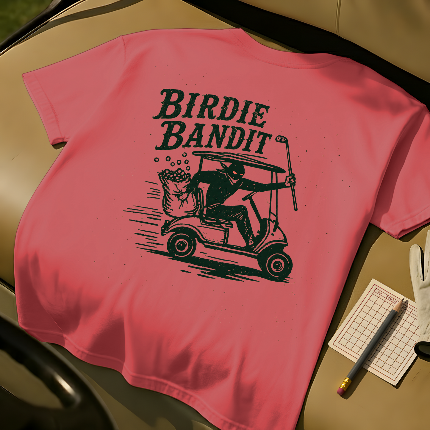Birdie Bandit Tee - Watermelon