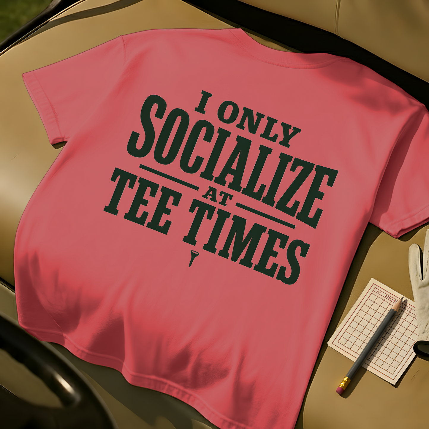 Tee Time Socialize Tee - Watermelon