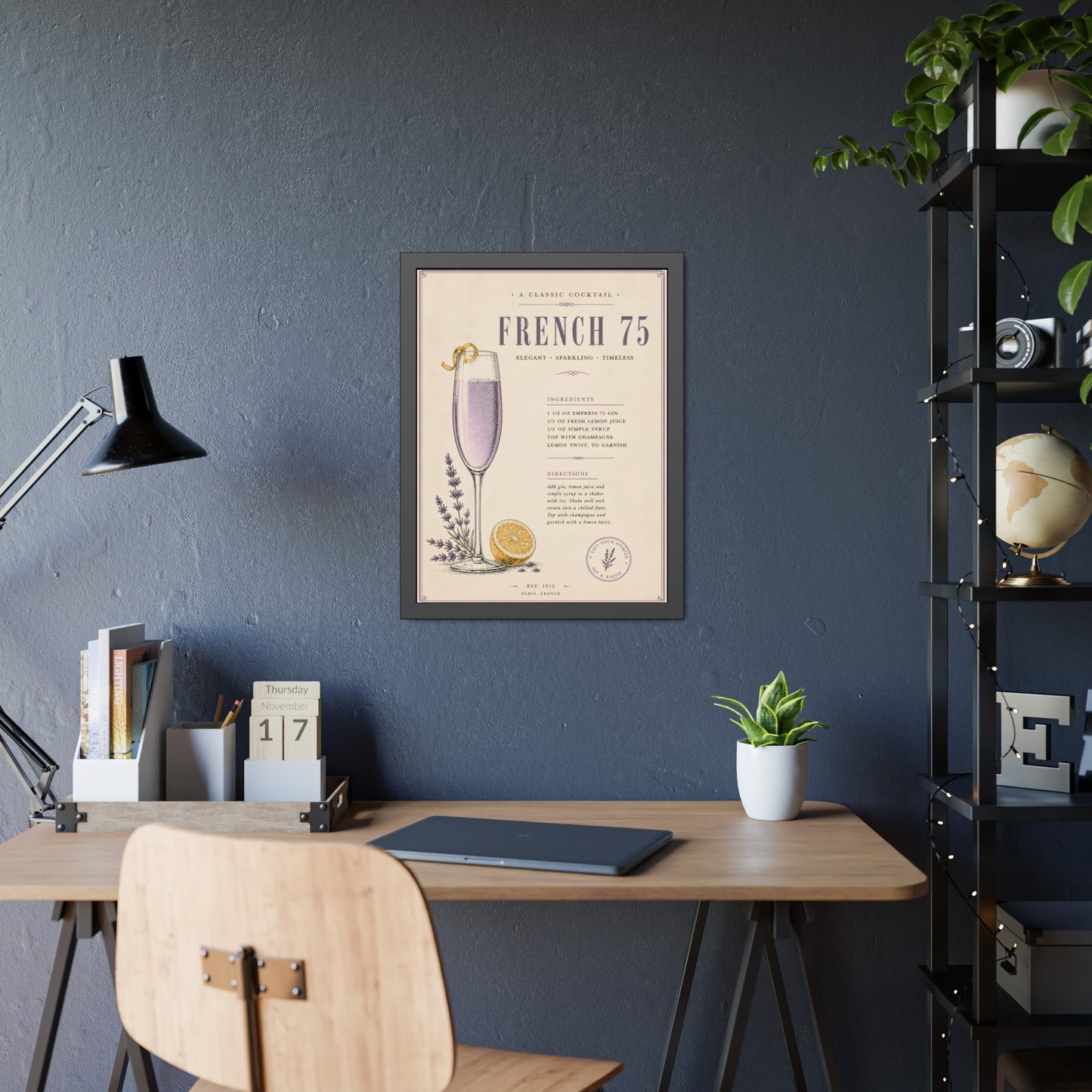 FRAMED FRENCH 75