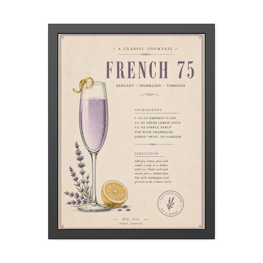 FRAMED FRENCH 75