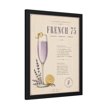 FRAMED FRENCH 75
