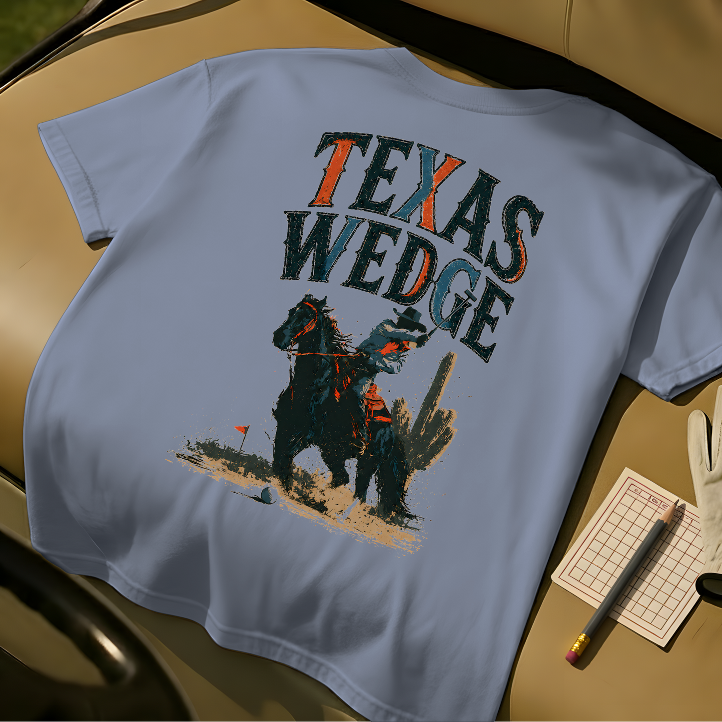 Texas Wedge Tee - Blue Jean