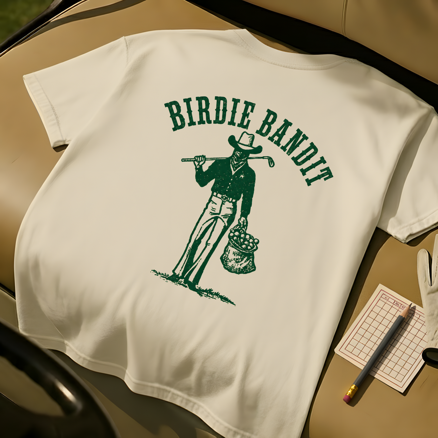 Birdie Bandit T-Shirt - Ivory
