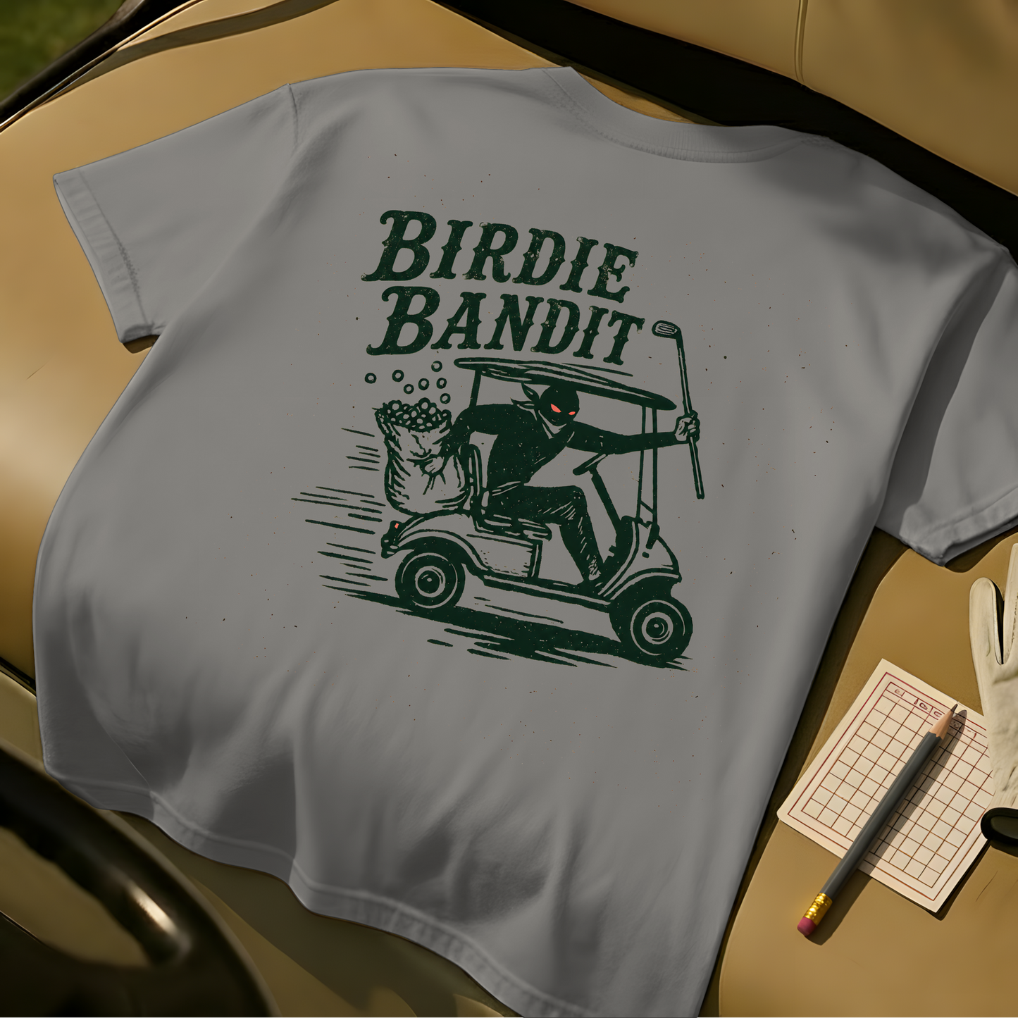 Birdie Bandit Tee - Grey
