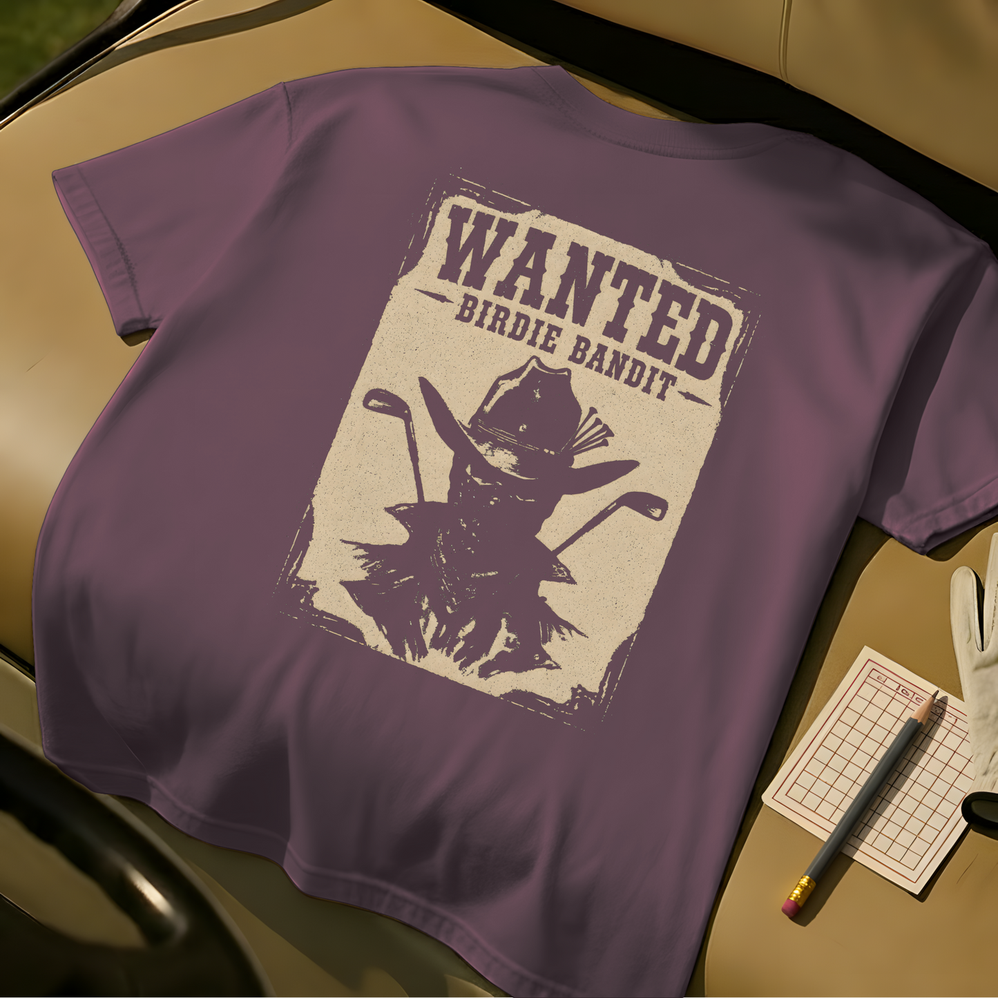 Wanted: Birdie Bandit Tee - Berry