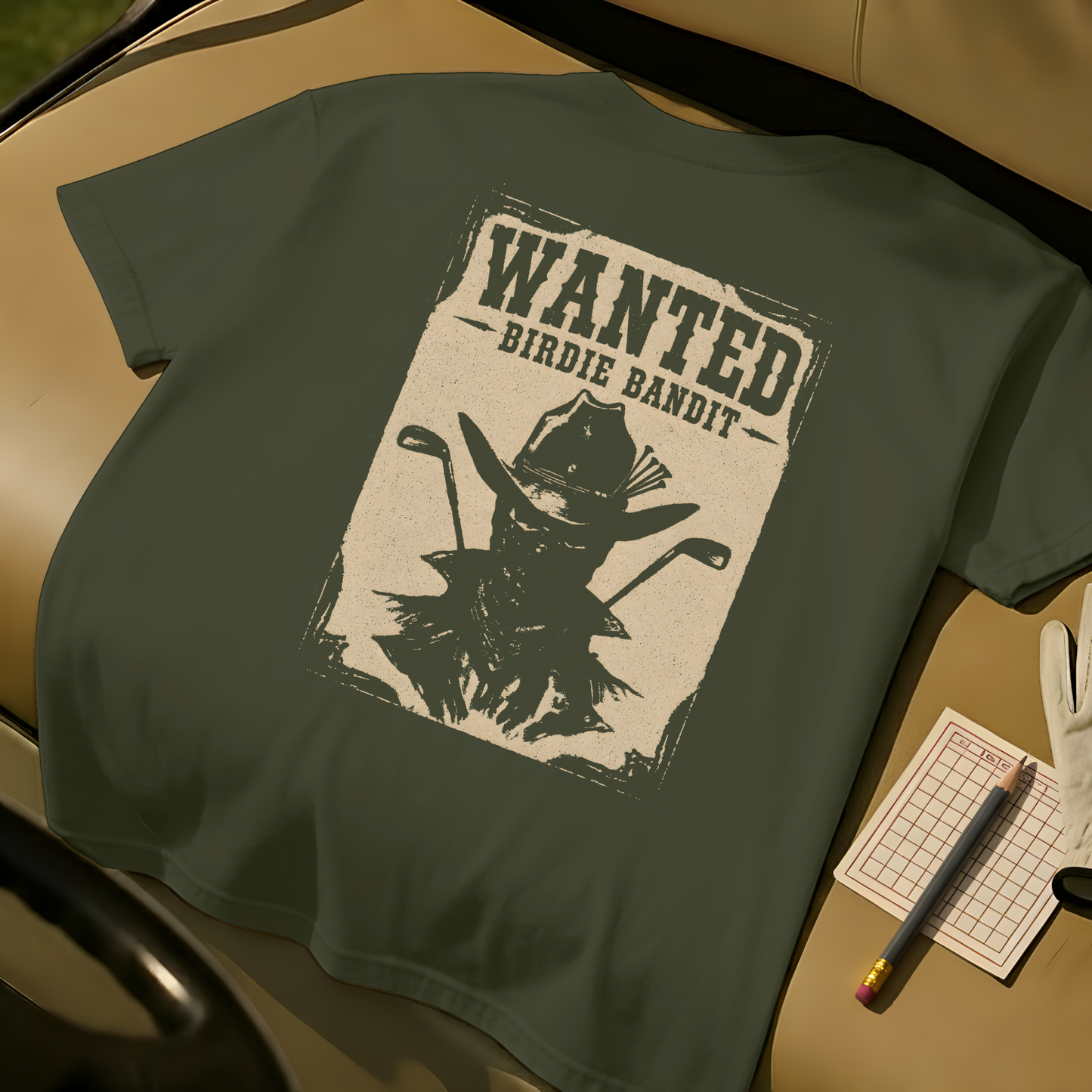 Wanted: Birdie Bandit Tee - Moss