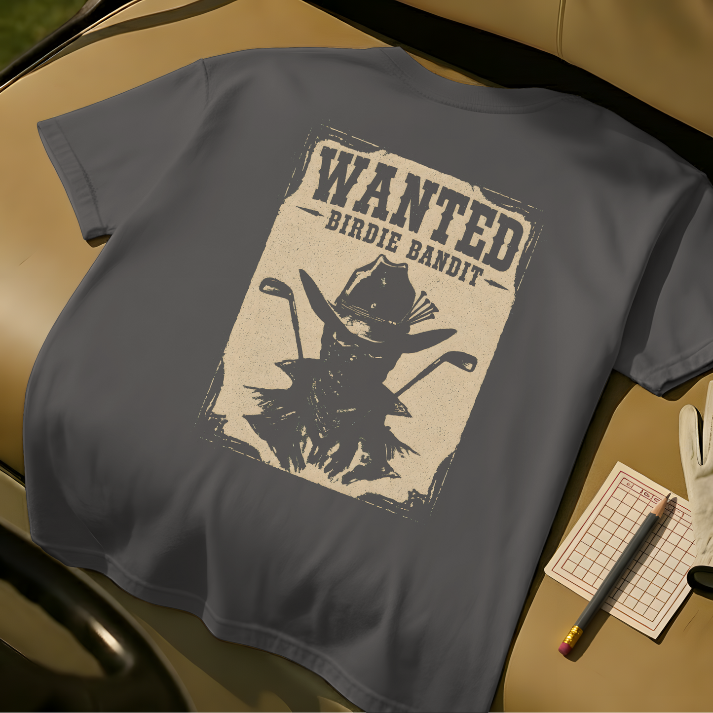 Wanted: Birdie Bandit Tee - Pepper