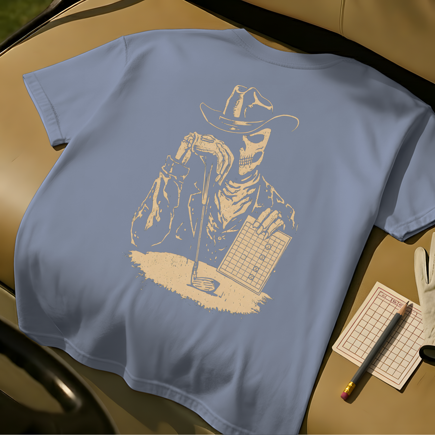 Birdie Bandit Tee - Blue Jean