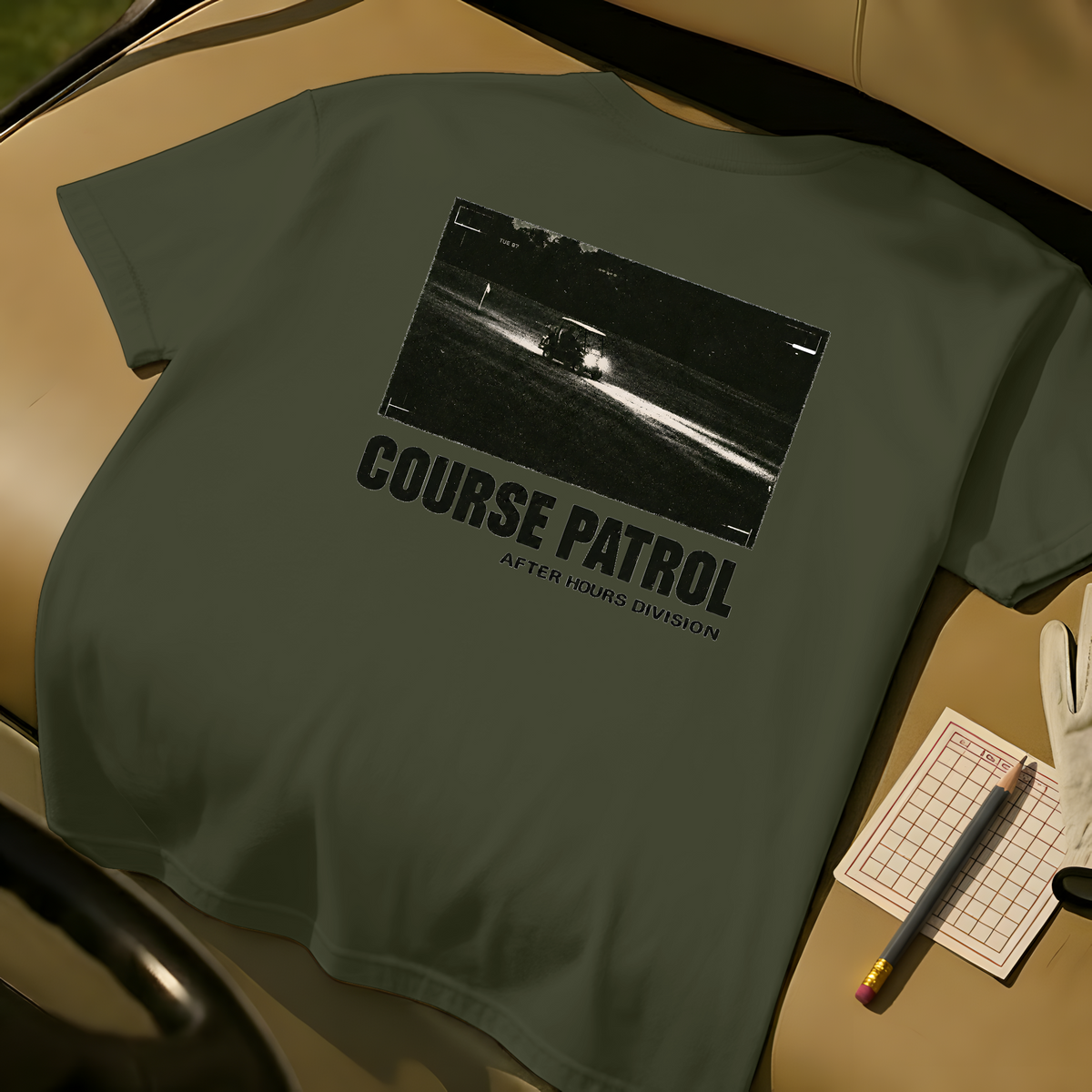 Course Patrol T-Shirt  - Moss