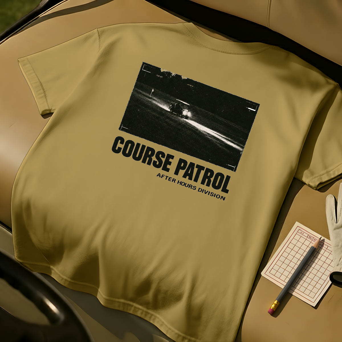 Course Patrol T-Shirt  - Mustard