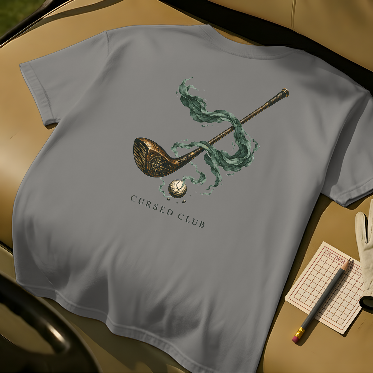 Cursed Club T-Shirt - Grey
