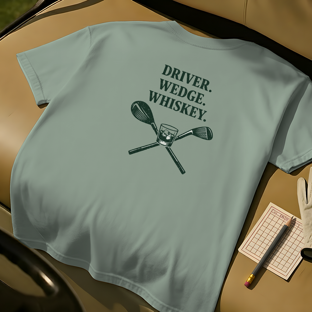 Driver. Wedge. Whiskey.