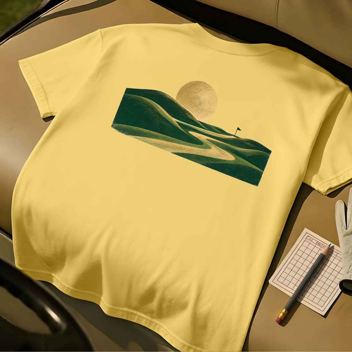 Golden Hour Links T-Shirt - Butter