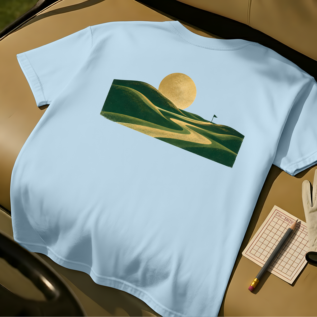 Golden Hour Links T-Shirt - Chambray