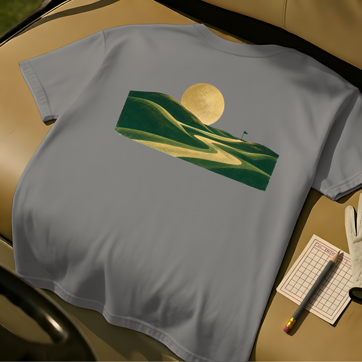 Golden Hour Links T-Shirt - Grey