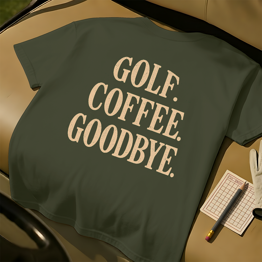 Golf. Coffee. Goodbye.