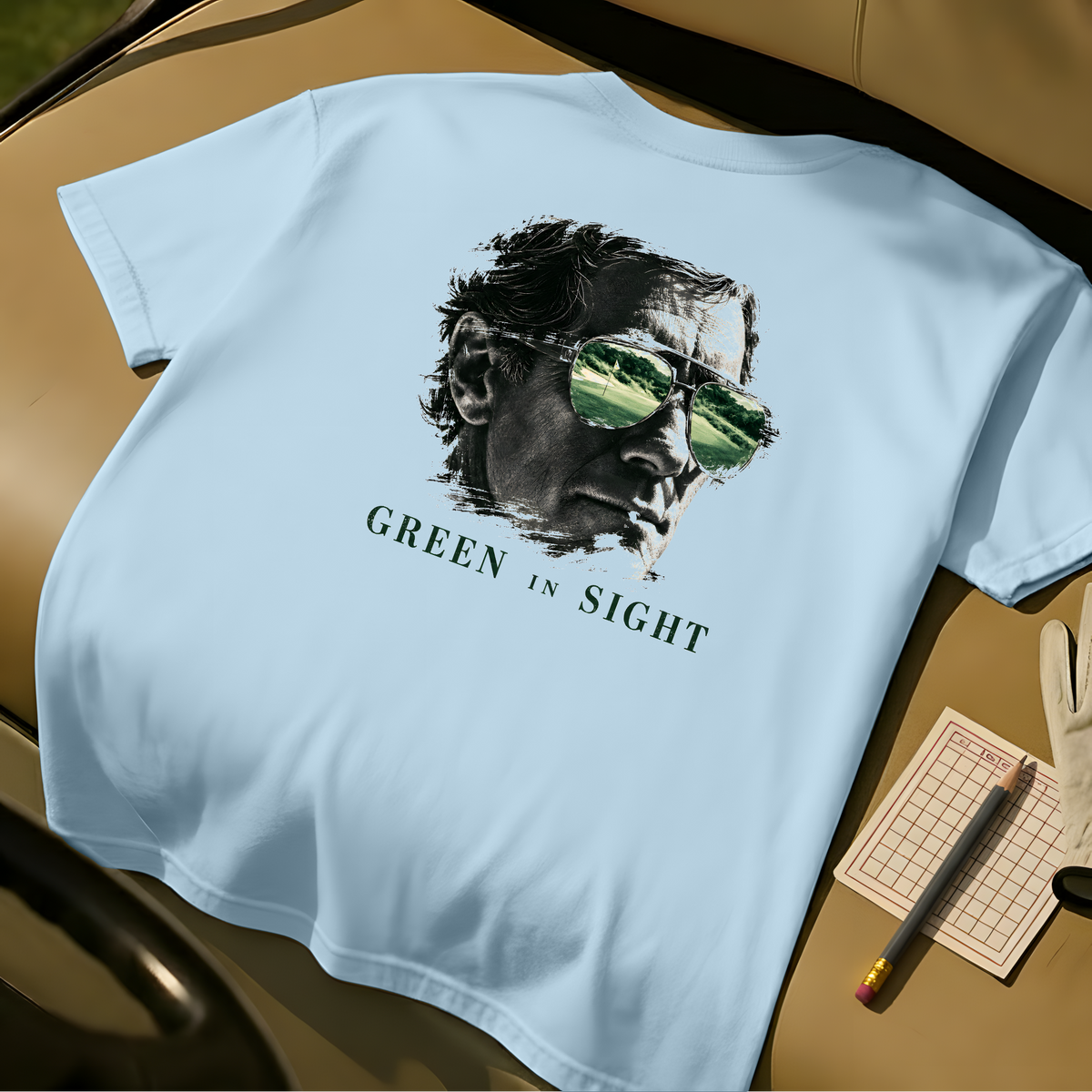 Green In Sight Tee - Chambray