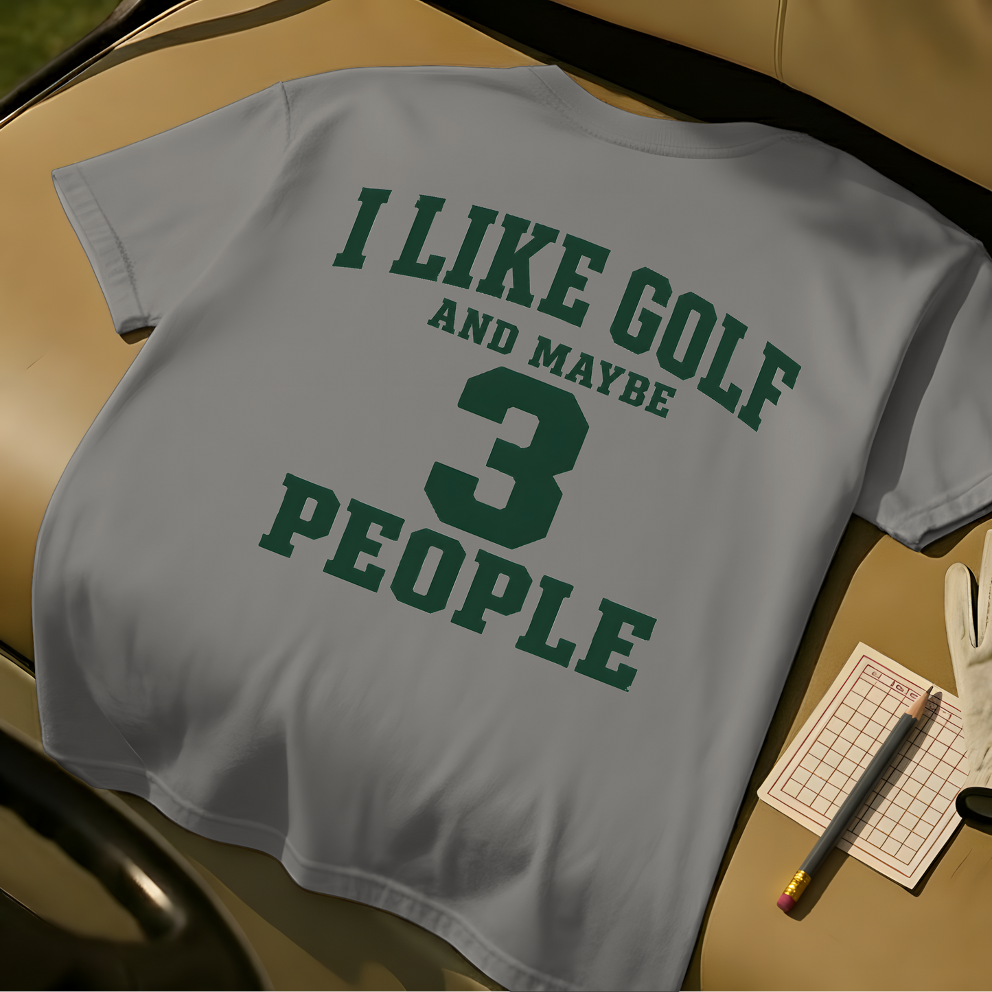 I Like Golf And Maybe 3 People - Grey