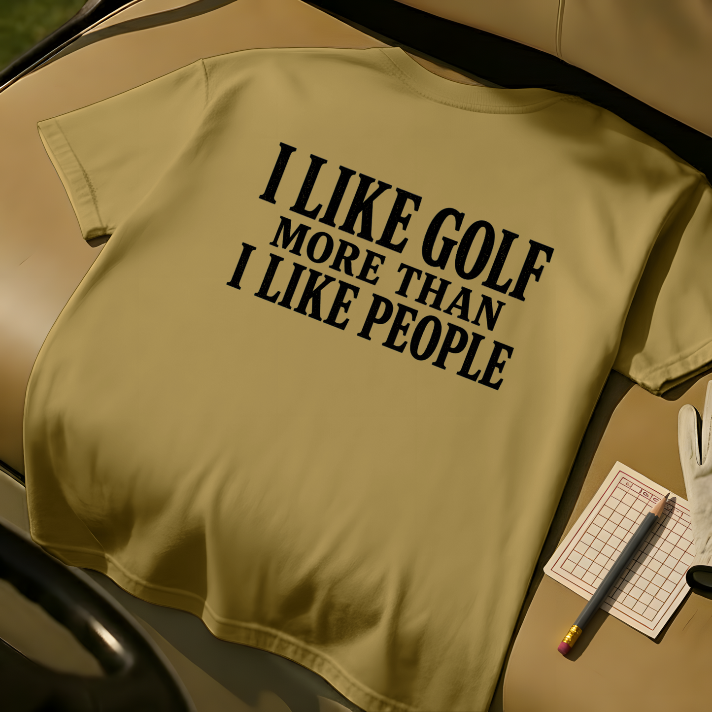 I Like Golf More Than I Like People - Mustard