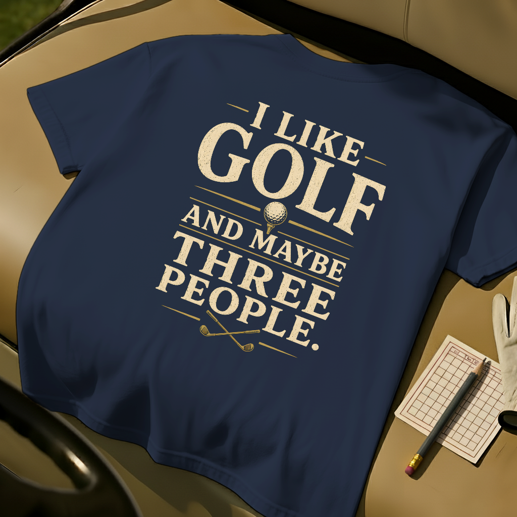 I Like Golf And Maybe 3 People - Navy