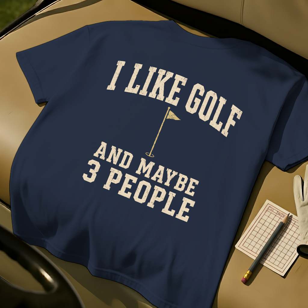 I Like Golf And Maybe 3 People - Navy