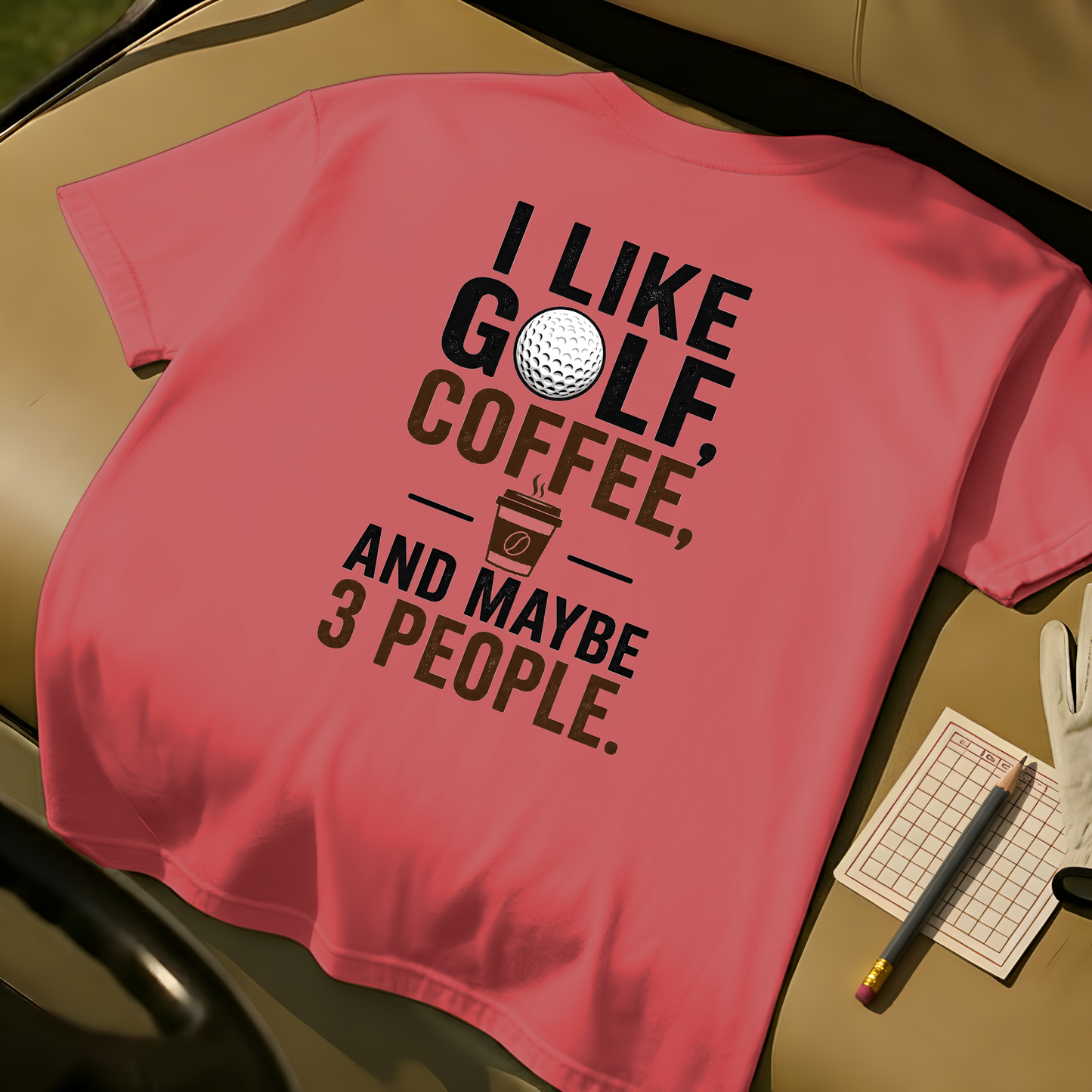 I Like Golf, Coffee And Maybe 3 People - Watermelon