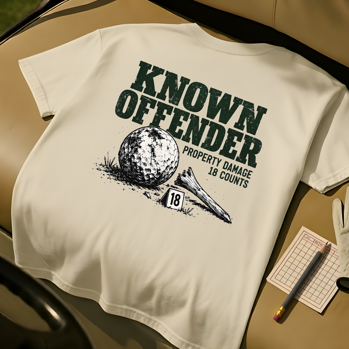 Known Offender T-Shirt - Ivory
