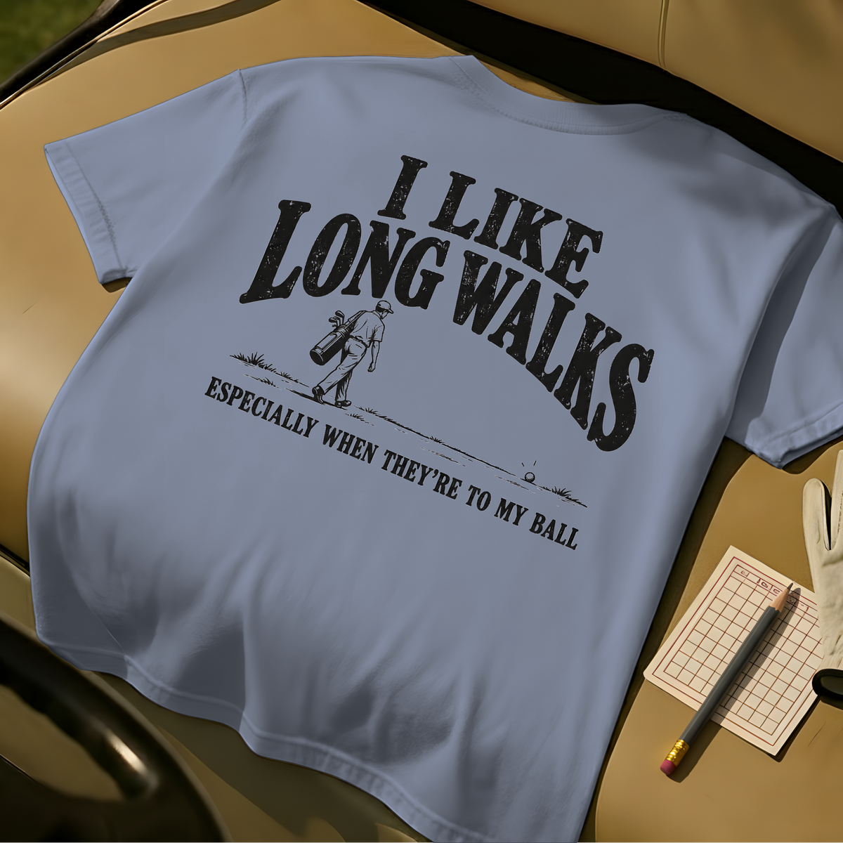 Long Walk T-Shirt - Blue Jean