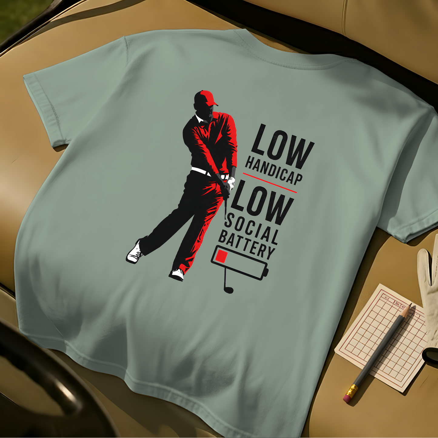 Low Social Battery Tee - Bay
