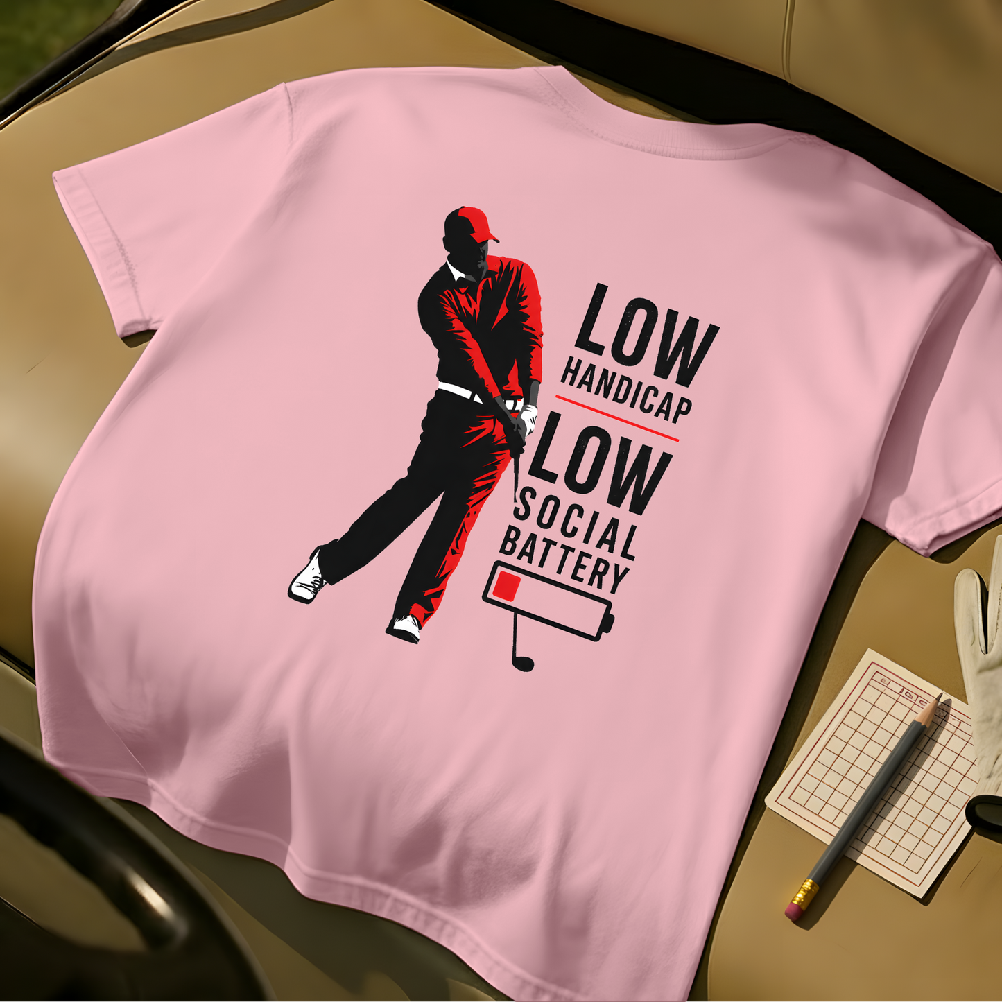 Low Social Battery Tee - Blossom