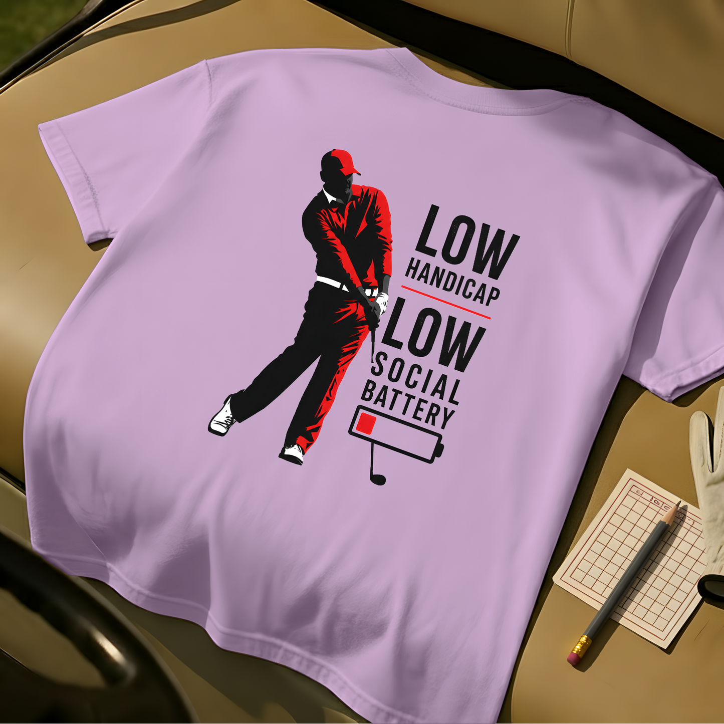 Low Social Battery Tee - Orchid