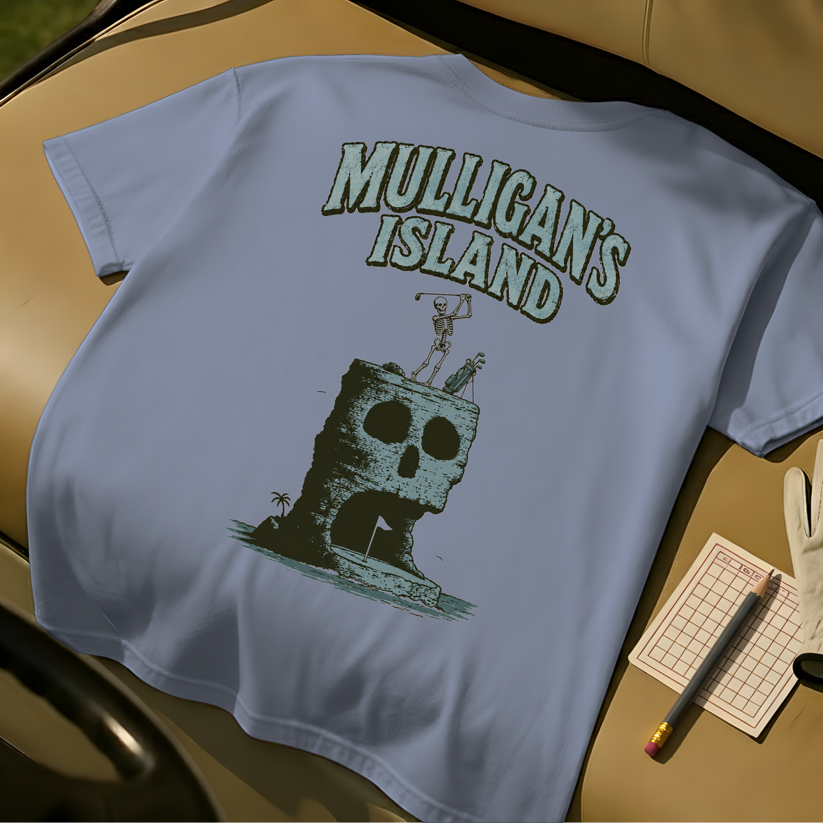 Mulligan's Island Tee - Blue Jean