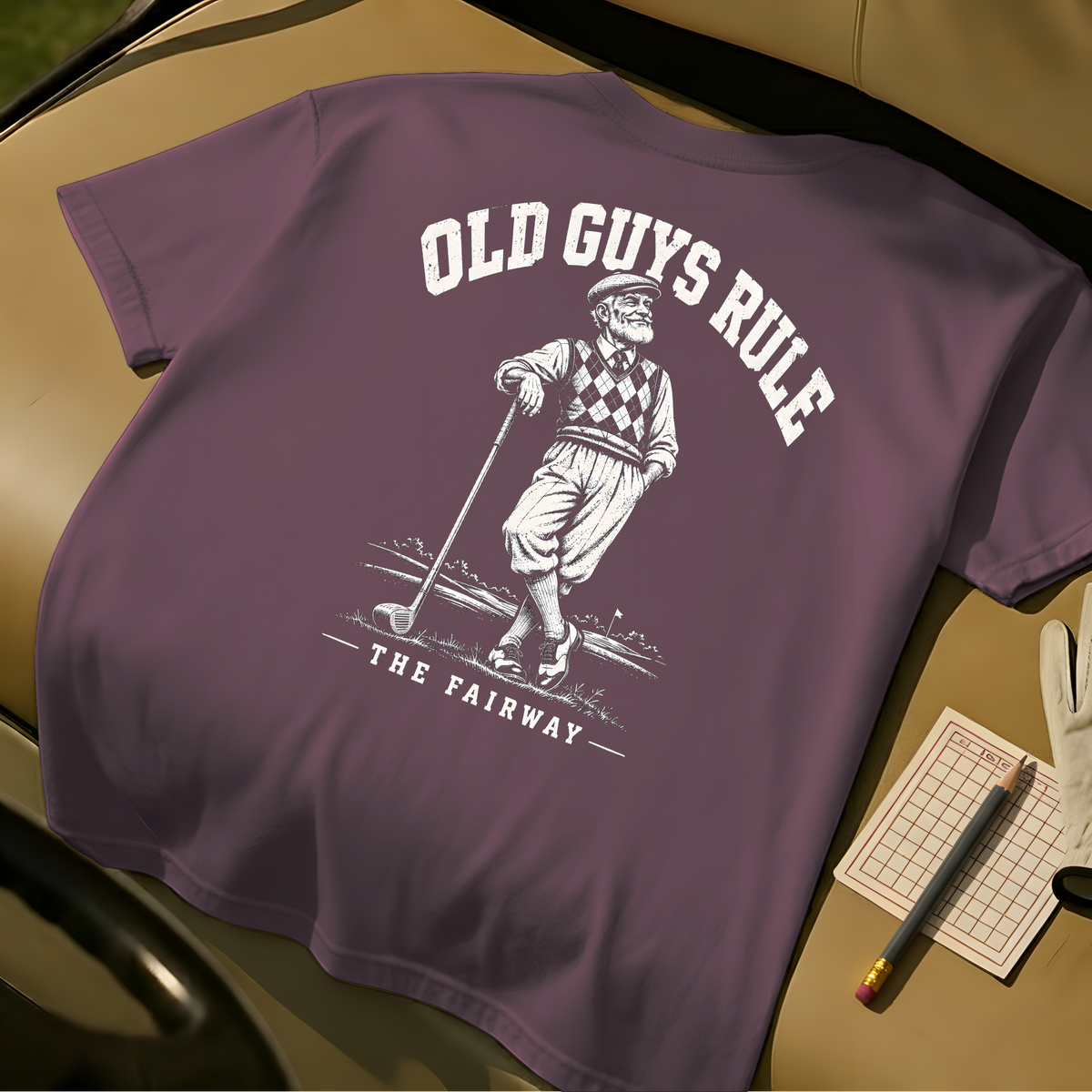 Old Guys Rule T-Shirt - Berry