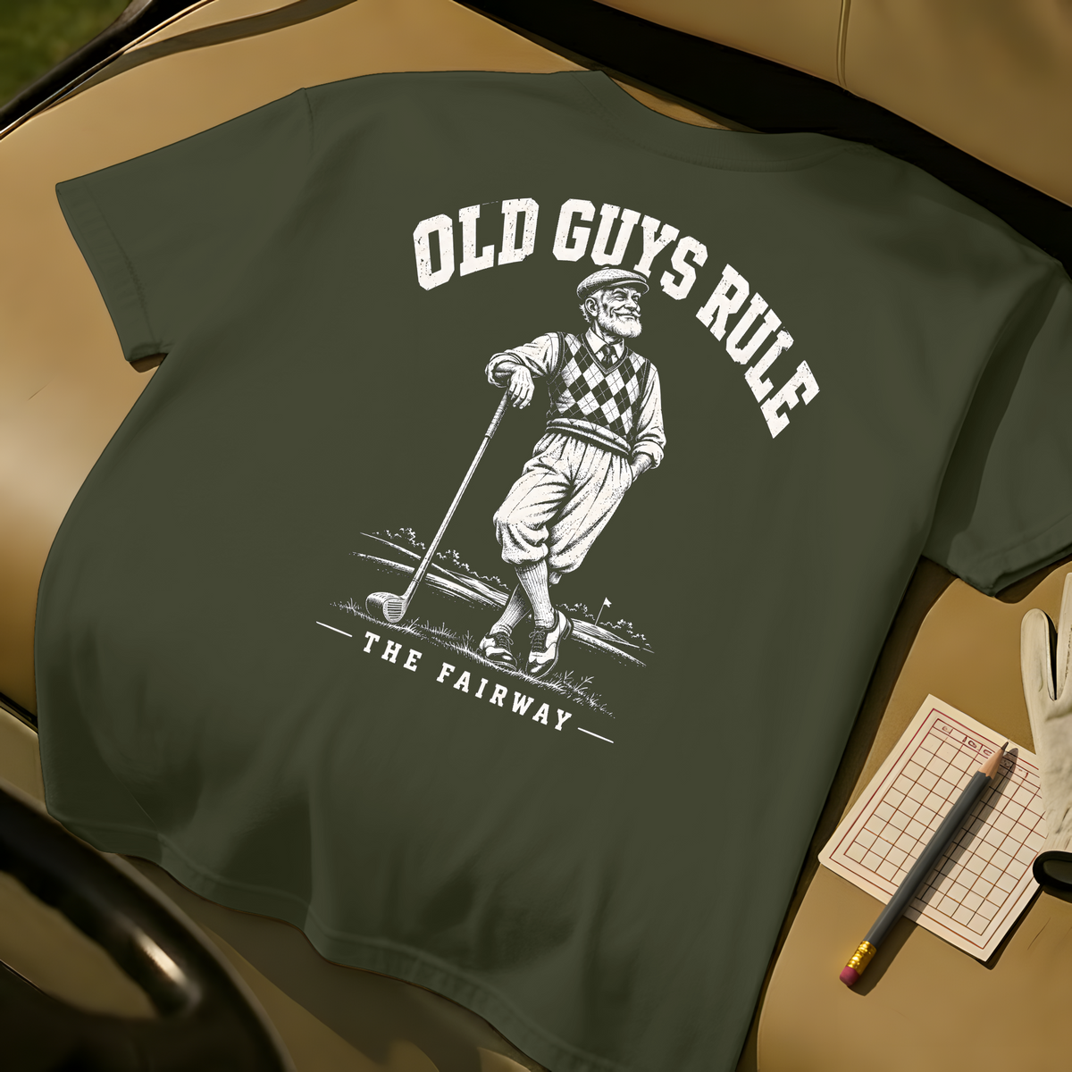 Old Guys Rule T-Shirt - Moss