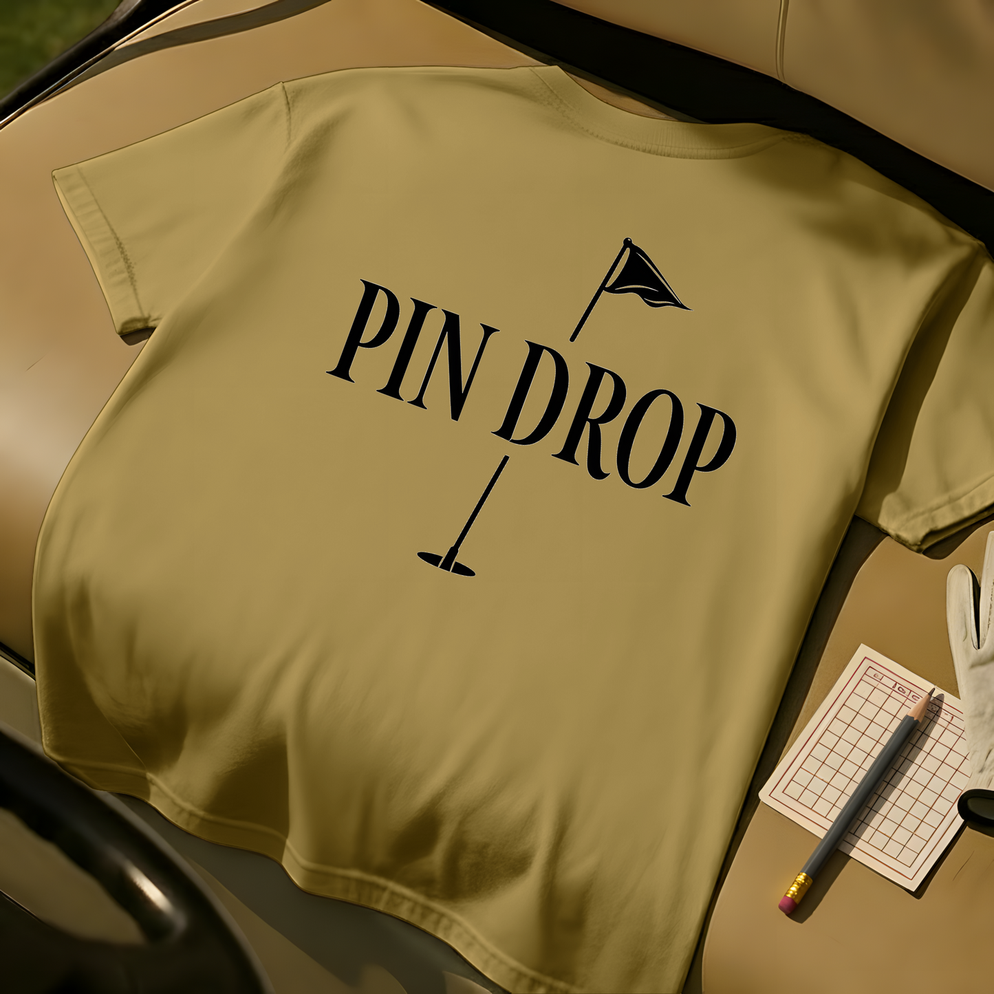 Pin Drop Tee - Mustard
