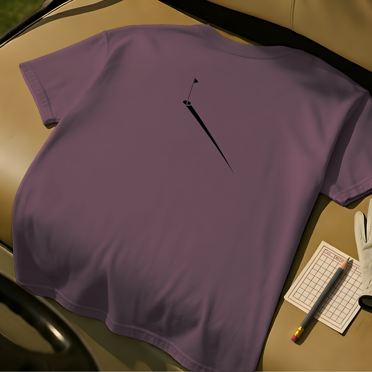 Pin Shadow Tee - Berry