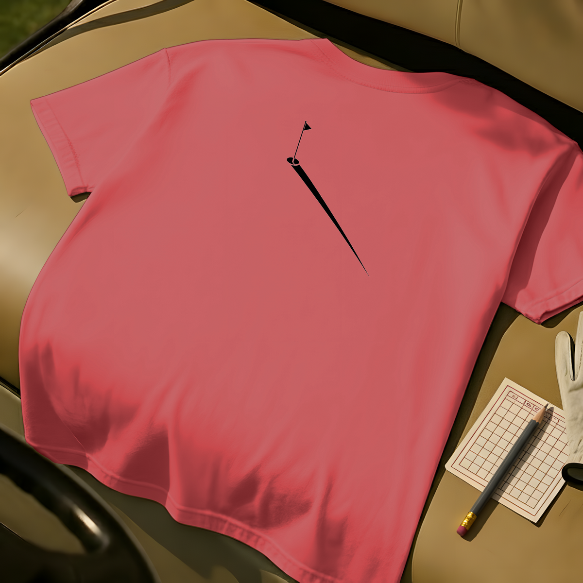 Pin Shadow Tee - Watermelon