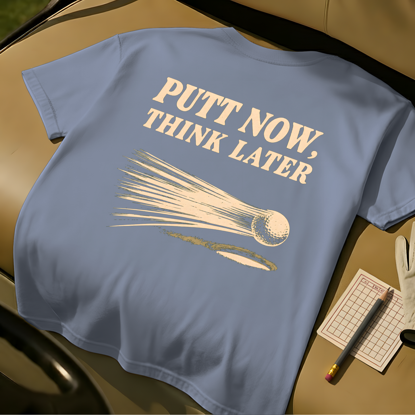 Putt Now Think Later - Blue Jean
