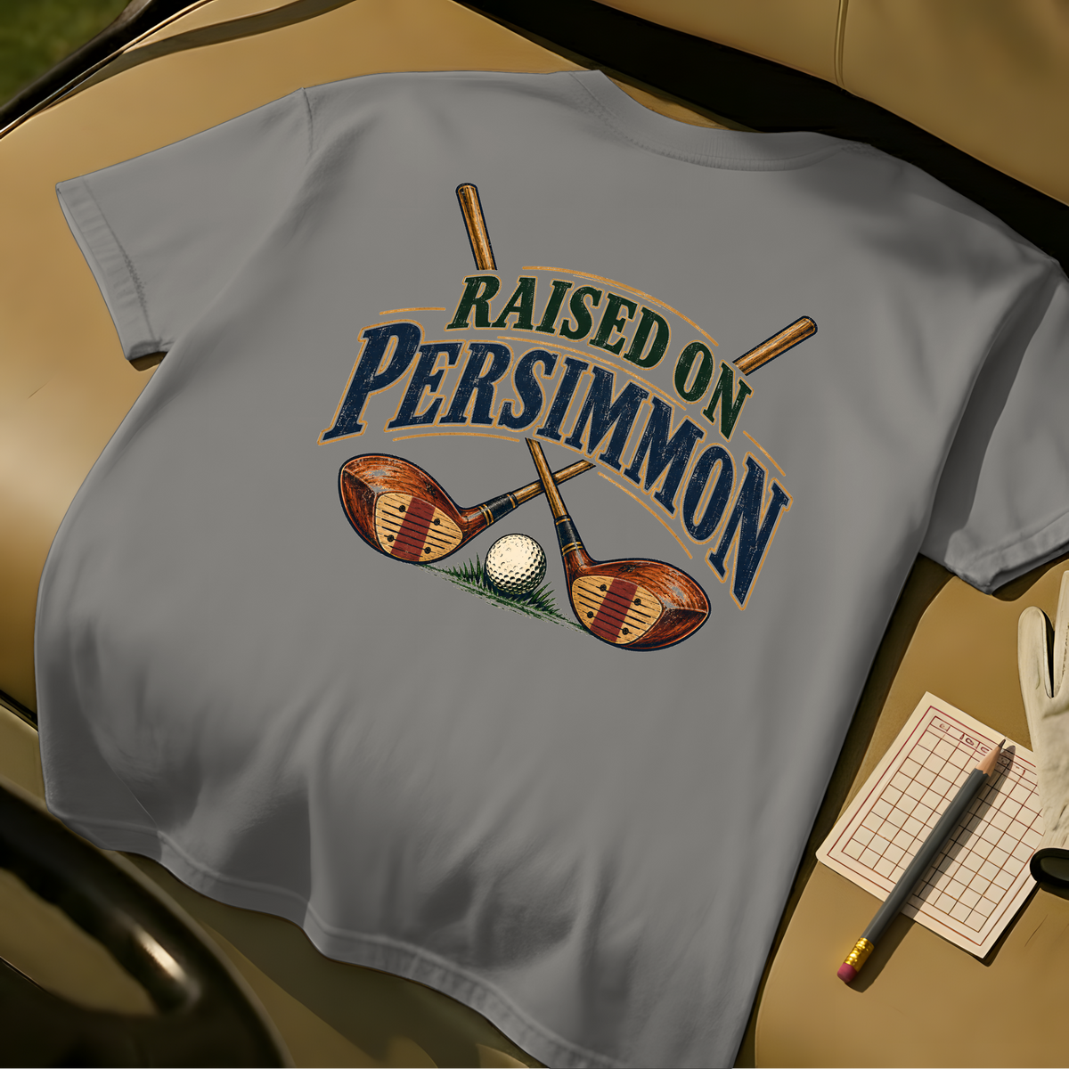 Raised On Persimmon T-Shirt - Grey