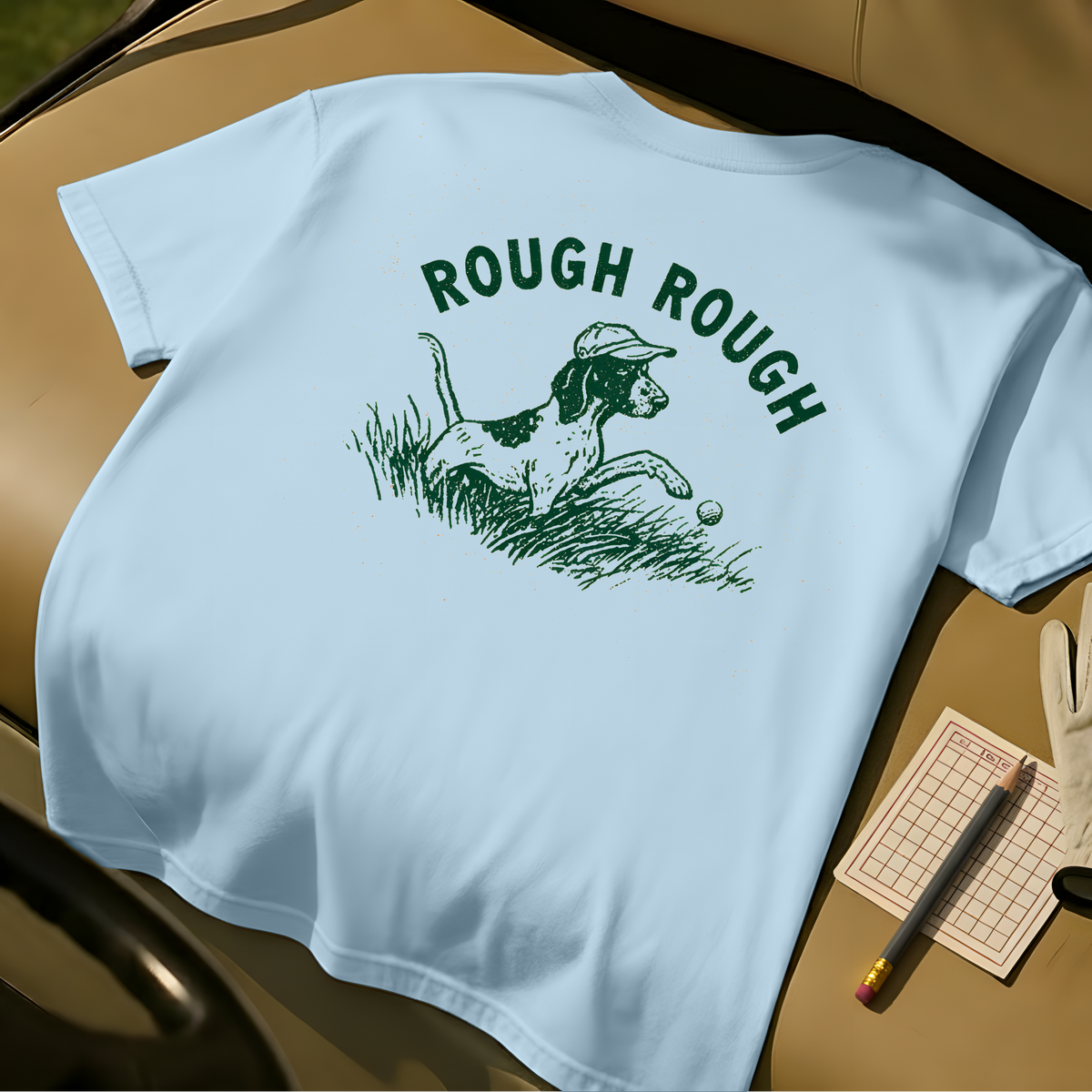 Rough Rough T-Shirt  - Chambray