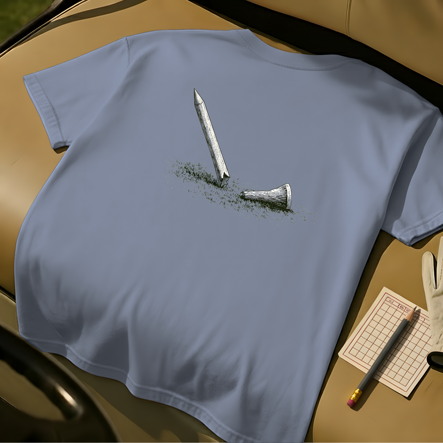 Snapped Tee - Blue Jean