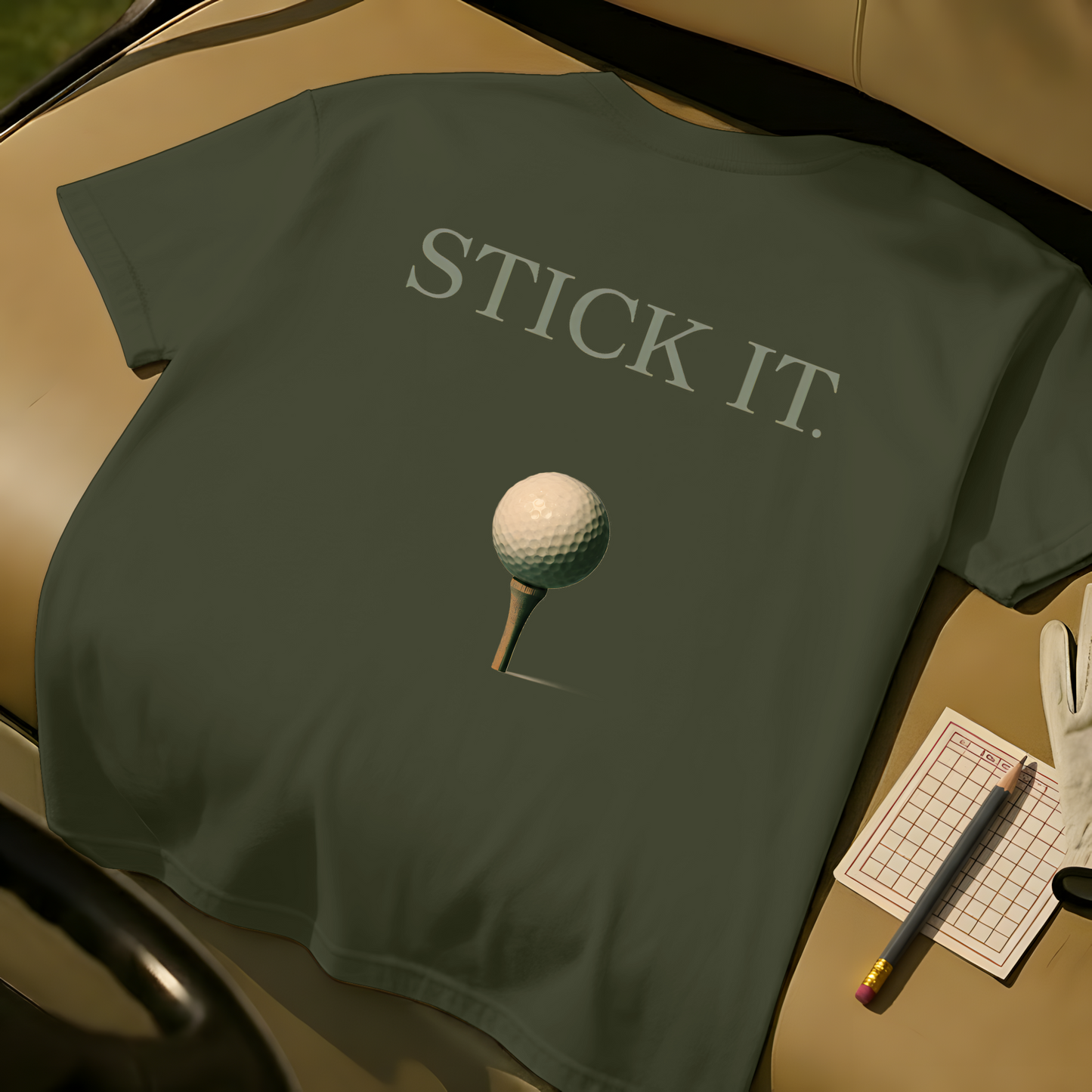 Stick It T-Shirt - Moss