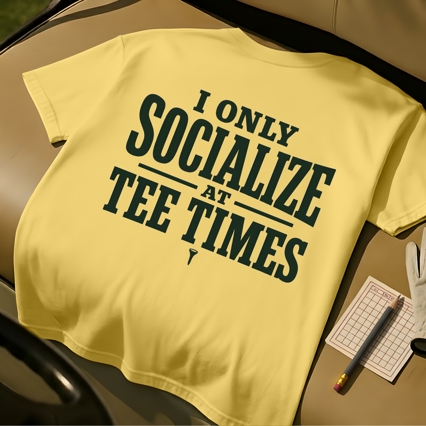 Tee Time Socialize Tee - Butter