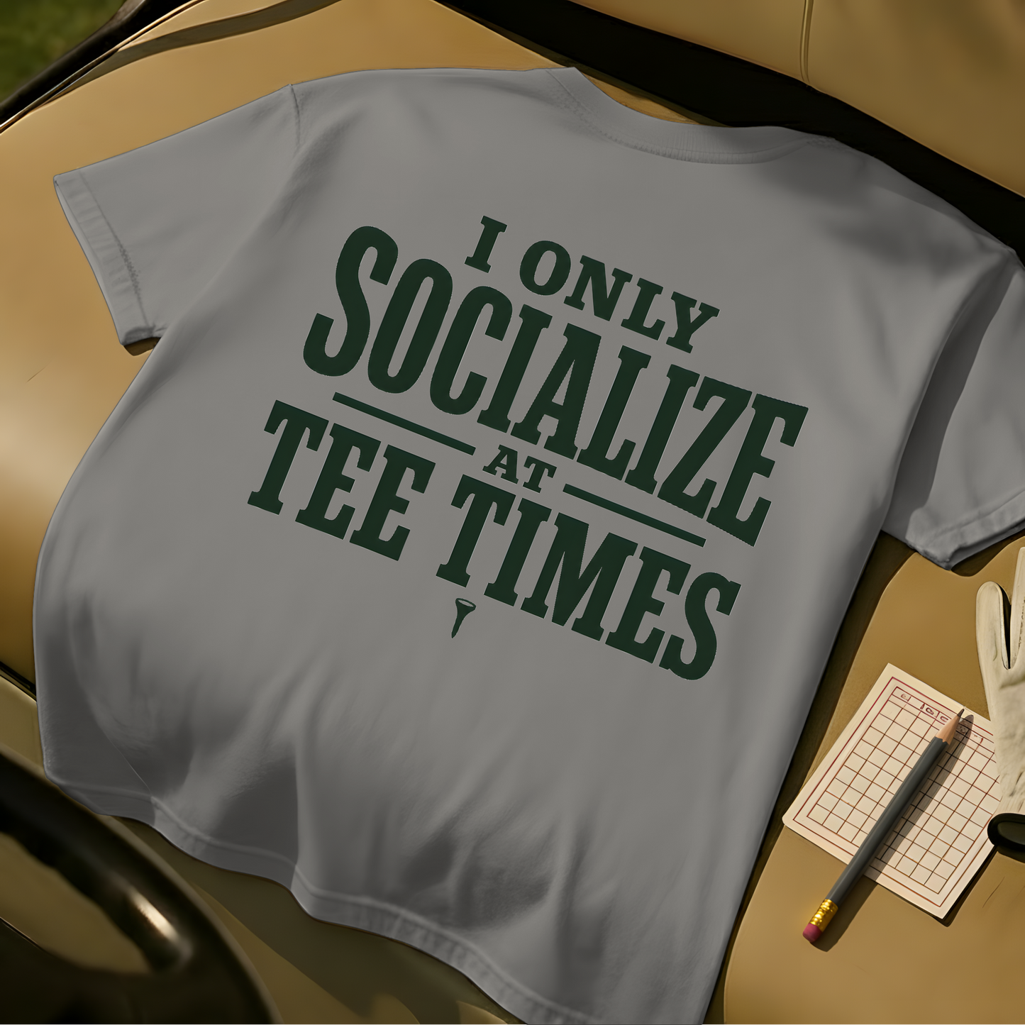 Tee Time Socialize Tee - Grey