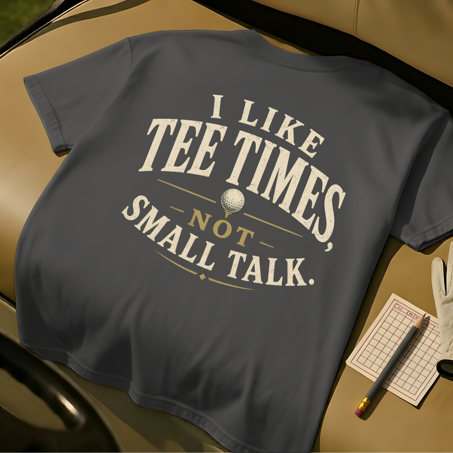 I Like Tee Times, Not Small Talk - Graphite