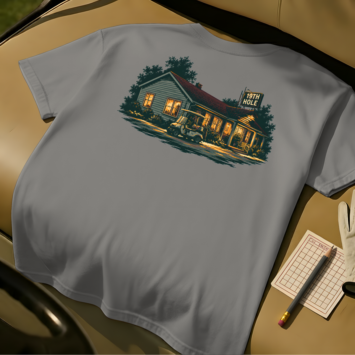 The 19th Hole T-Shirt - Grey