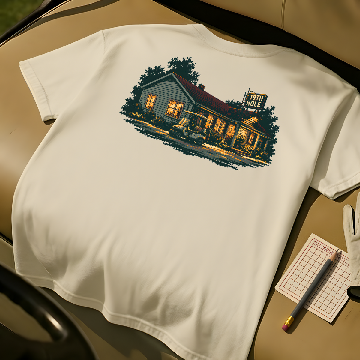 The 19th Hole T-Shirt - Ivory