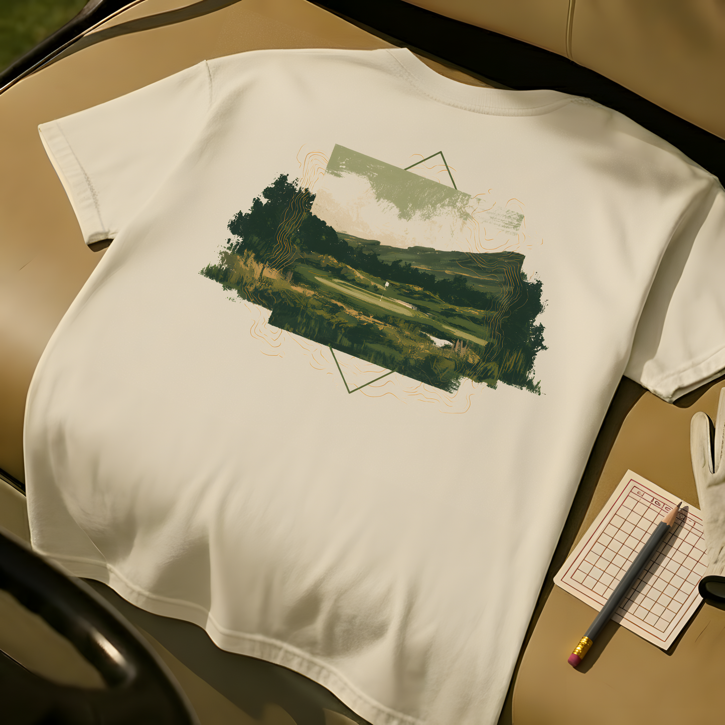 Topo Pines Tee - Ivory